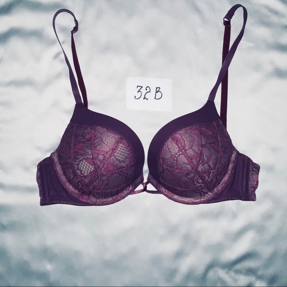 BOMBSHELL Add-2-Cups Push-Up Bra 32B Faux Leather